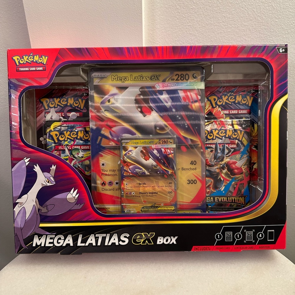 Pokemon Mega Latias EX Box with Purple and Gold Accents